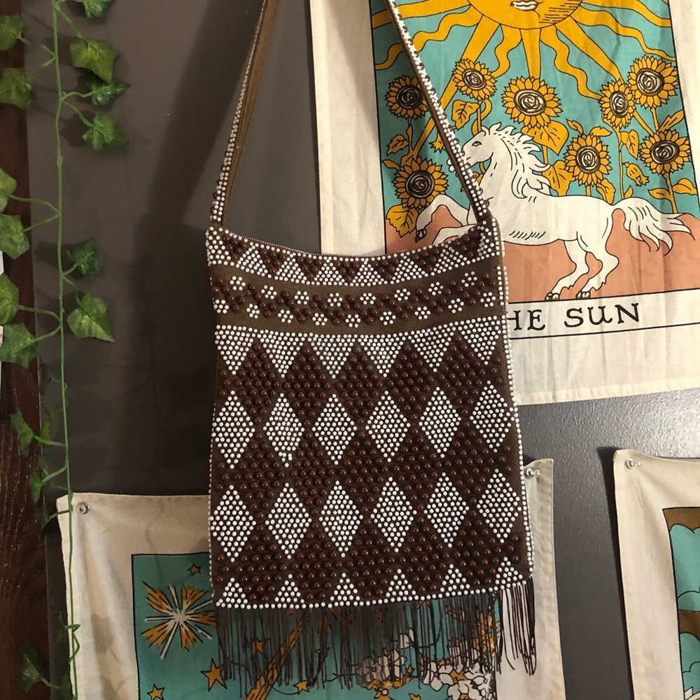 vintage crossbody bag/purse 🤎🤍